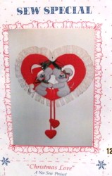 14 x 10'' ''CHRISTMAS LOVE'' NO SEW MICE MOUSE PROJECT PATTERN